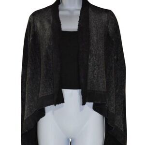 Feel The Piece Terre Jacobs Wool Cashmere Open Front Cardigan Sweater Sz Small